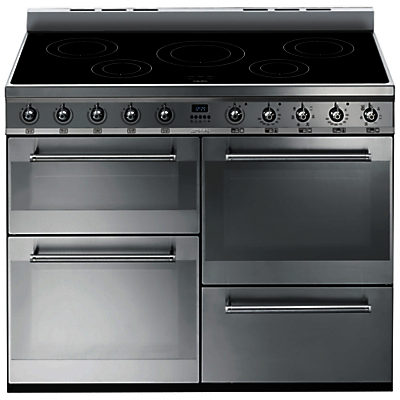 Smeg SYD4110I Symphony Range Cooker with Induction Hob, Stainless Steel
